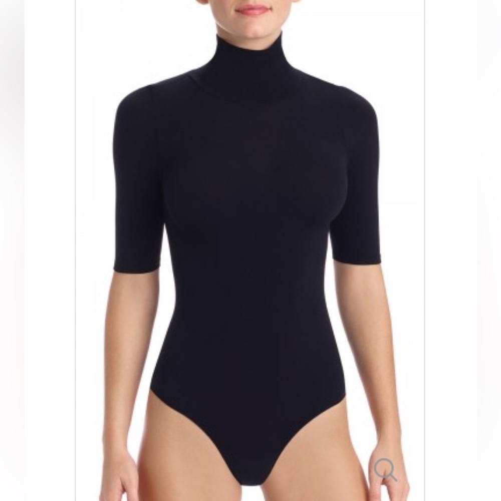 Commando black mock neck bodysuit